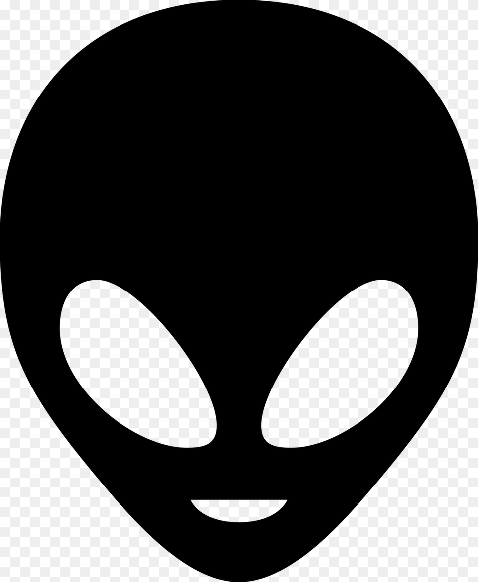 Alien Head, Gray Free Transparent Png