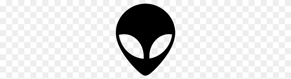 Alien Head Silhouette Sci Fi Silhouette Cricut, Logo, Stencil, Clothing, Hardhat Free Png Download