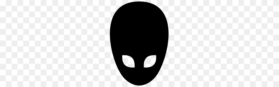Alien Head With Big Eyes Sticker, Mask, Face, Person Free Png