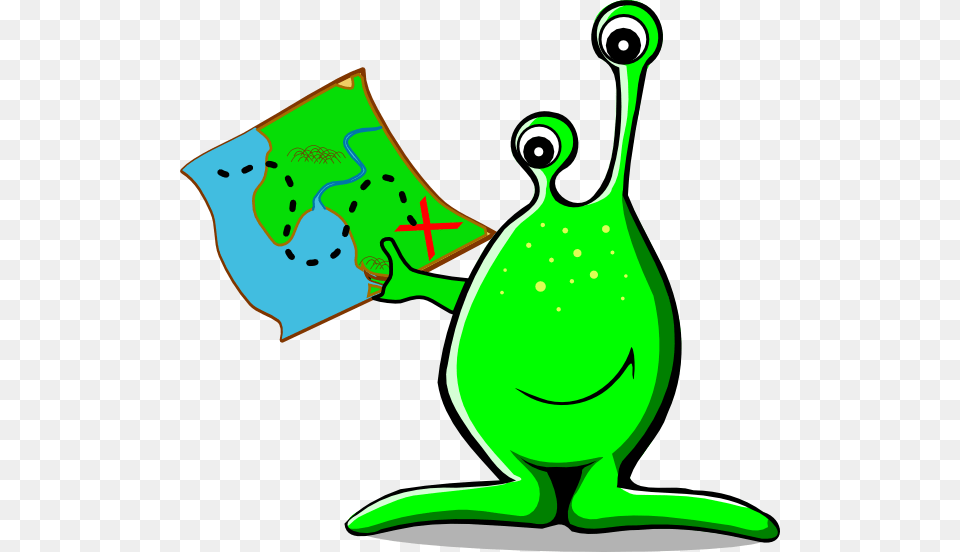 Alien Holding Map Svg Clip Arts Alien Clip Art, Animal Free Transparent Png