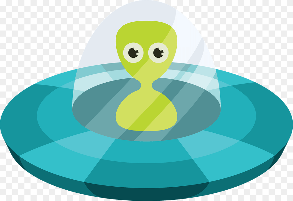Alien In A Flying Saucer Clipart, Architecture, Fountain, Water, Art Free Png