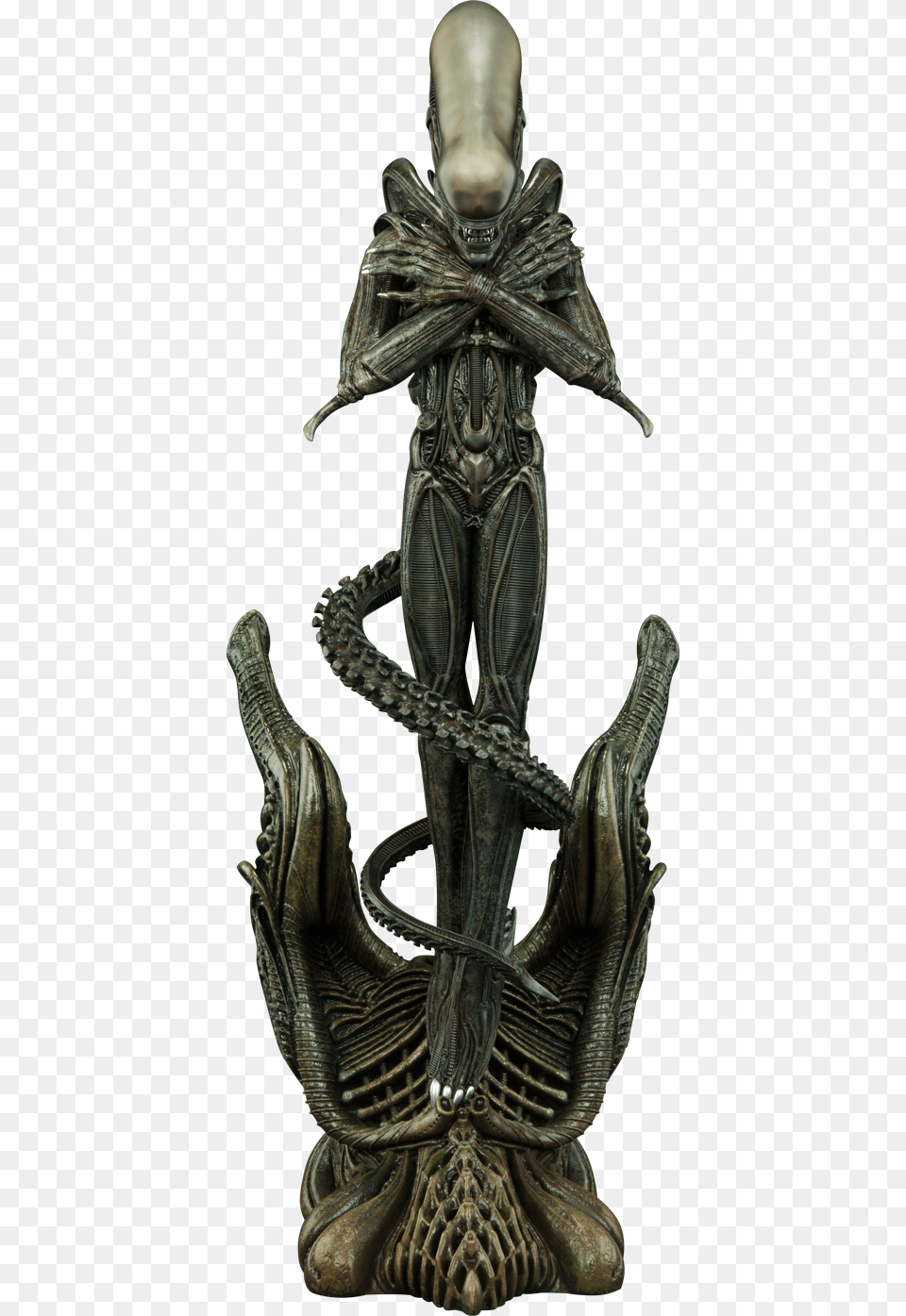 Alien Internecivus Raptus Statue Dsstar Alien Internecivus Raptus Statue, Bronze, Weapon, Blade, Dagger Free Transparent Png