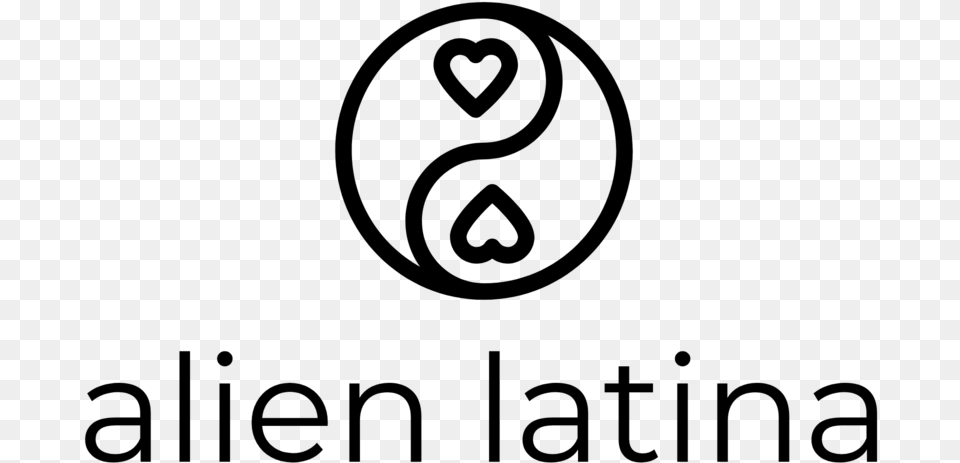 Alien Latina Logo, Gray Free Transparent Png