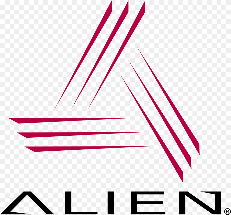 Alien Logo, Triangle, Maroon Free Png