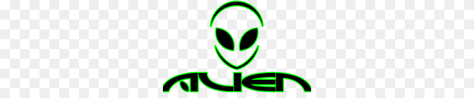 Alien Logo Image, Light, Green, Neon, Person Free Png Download