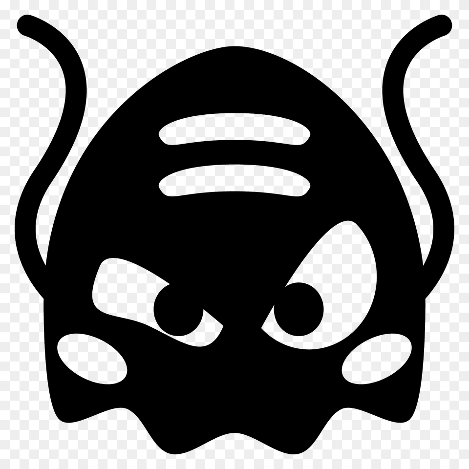 Alien Monster Emoji Clipart, Stencil, Mask, Ammunition, Grenade Free Transparent Png