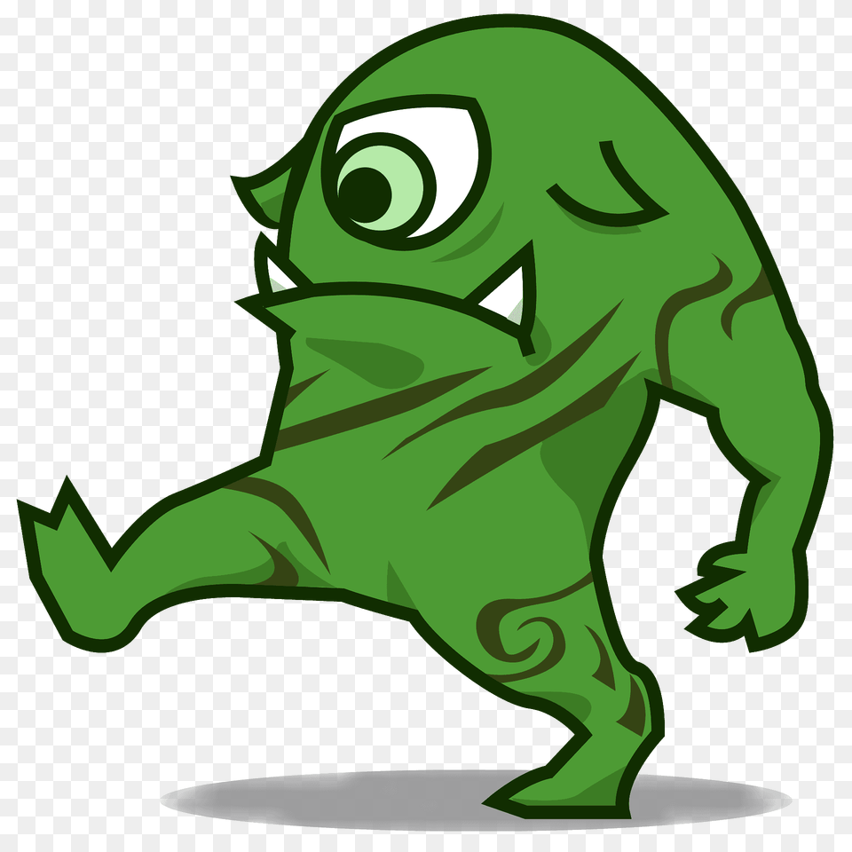Alien Monster Emoji Clipart, Green, Animal, Lizard, Reptile Free Png