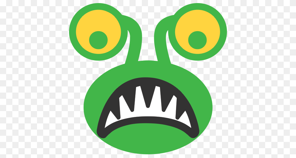 Alien Monster Emoji For Facebook Email Sms Id Emoji, Green, Logo Png