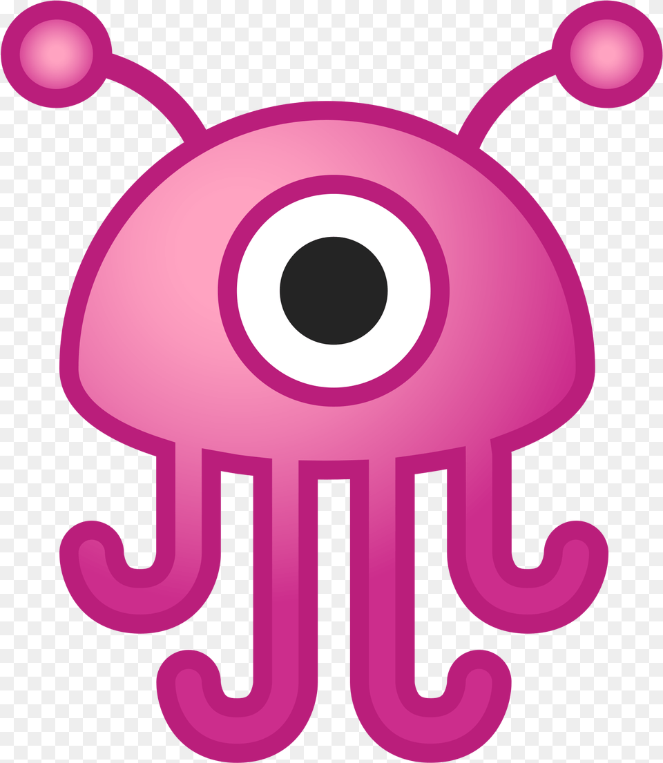 Alien Monster Icon Google Alien Monster Emoji, Purple, Animal, Sea Life Free Png