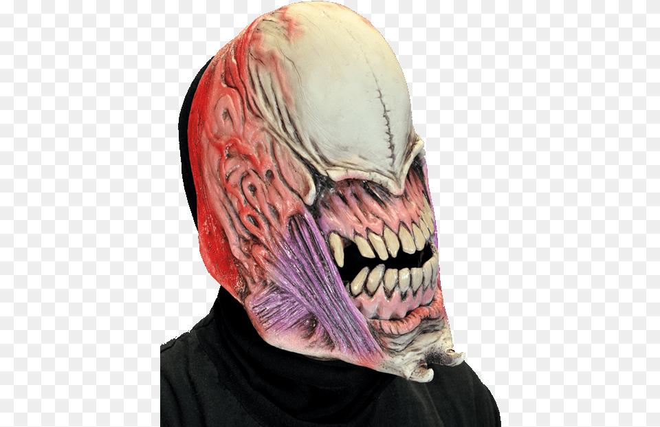 Alien Moving Mouth Mask Halloween Mask, Head, Person, Adult, Female Free Png