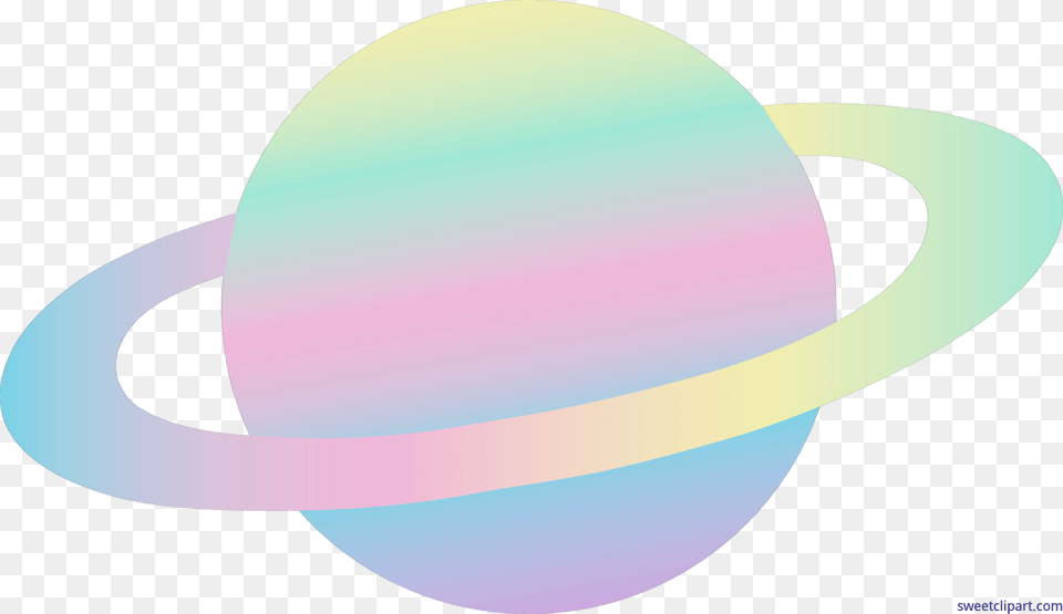 Alien Pastel Ringed Planet Clip Art, Astronomy, Outer Space, Disk Free Transparent Png