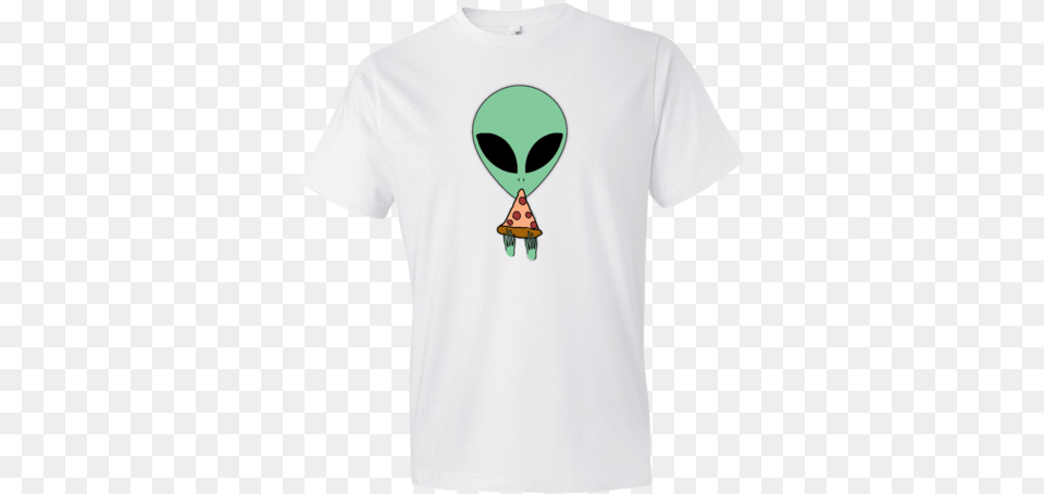 Alien Pizza Love Menu0027s White T Shirt Sold By Futurclo On Fictional Character, Aircraft, Clothing, Hot Air Balloon, T-shirt Free Transparent Png