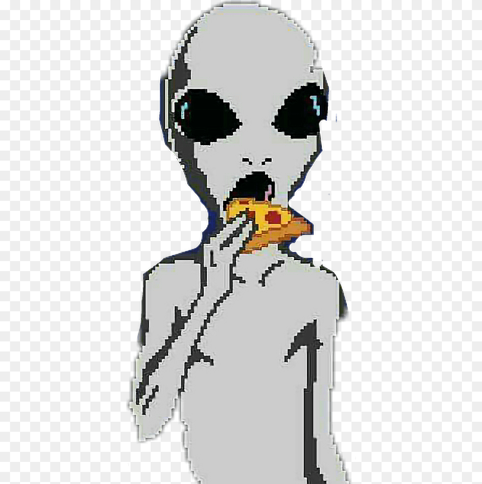 Alien Pizza Pixelize Pixel Pixels Pixelate Aliens Instagram Profile Picture Alien, Baby, Person Free Transparent Png