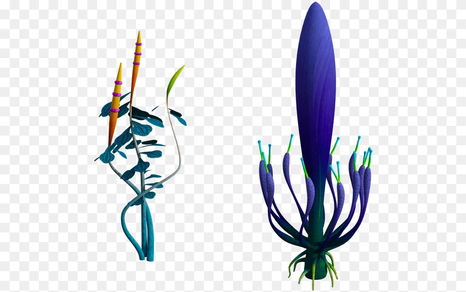 Alien Plants 3d Free On Pixabay Graphic Design, Anther, Flower, Plant, Pollen Png Image