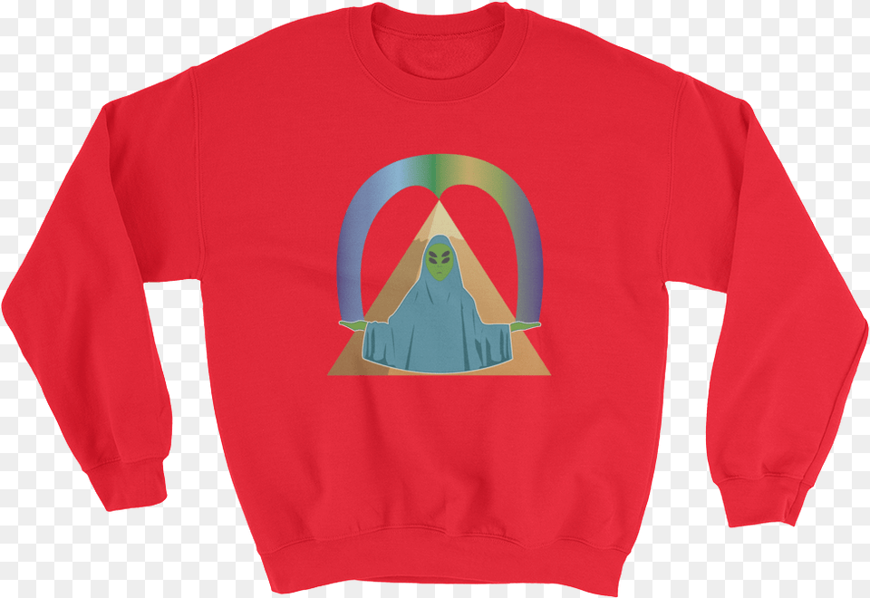 Alien Pyramid Sweatshirt Nelk Boys Merch, Clothing, Knitwear, Long Sleeve, Sweater Free Png