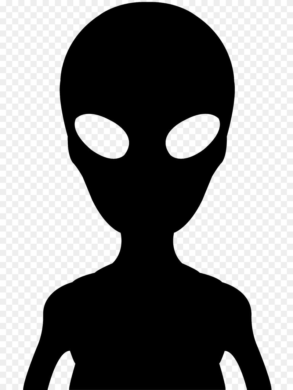 Alien Silhouette, Person, Head Free Png
