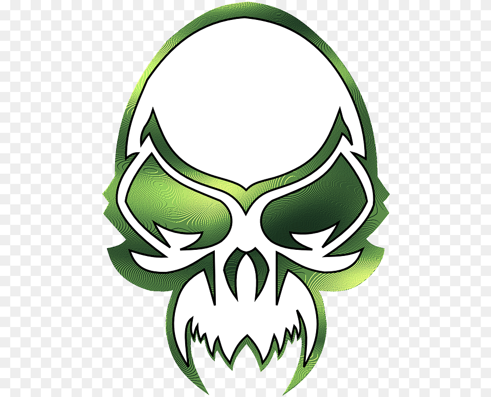 Alien Skull Logo, Stencil, Emblem, Symbol Png Image