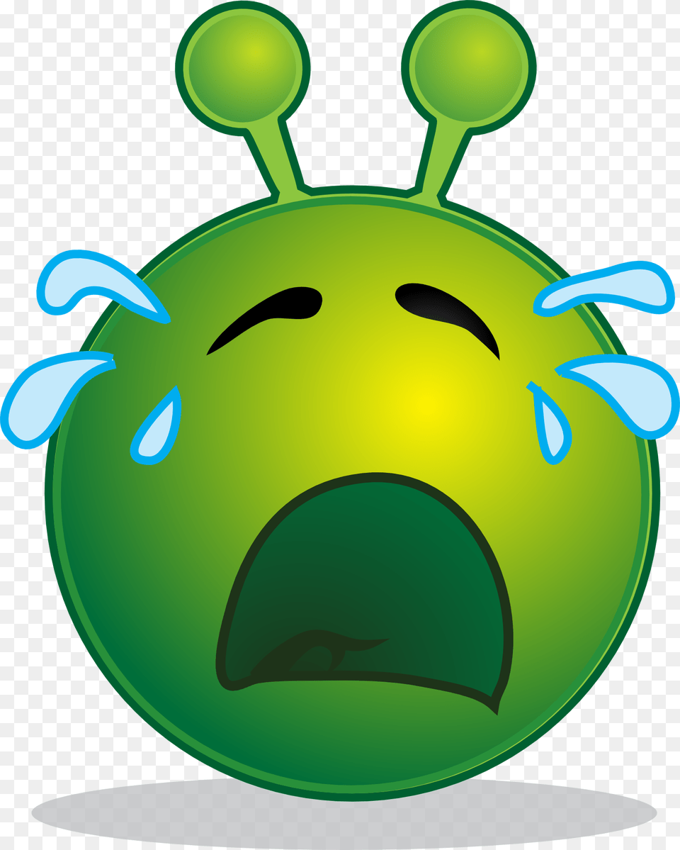 Alien Smiley Burst Into Sorry For Time Waste, Green Free Transparent Png