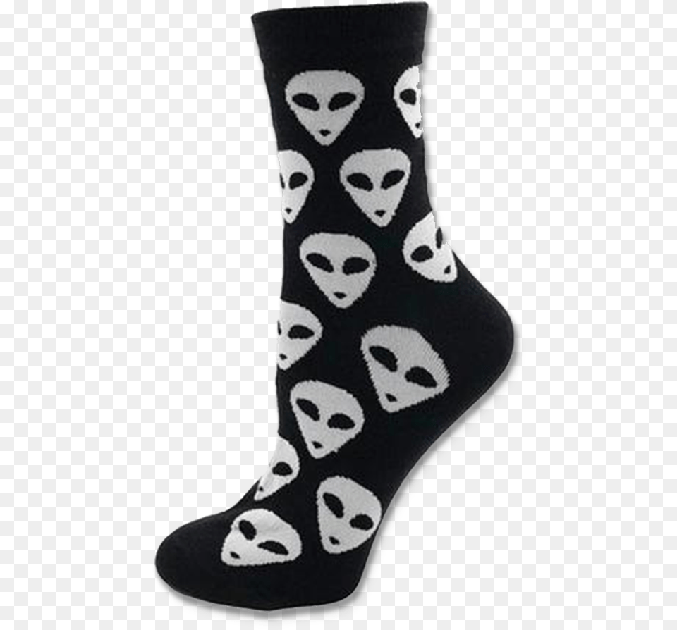 Alien Socks Sock, Person, Face, Head, Clothing Png Image