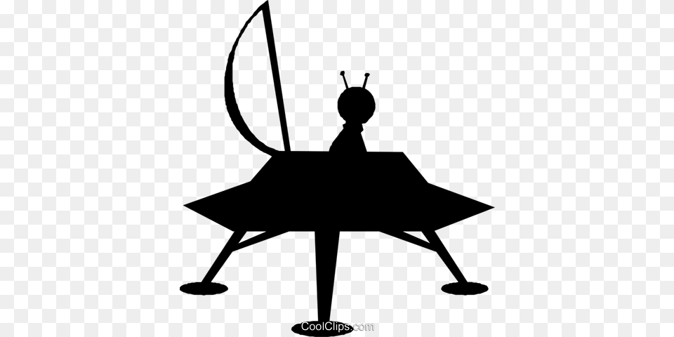 Alien Space Craft Royalty Vector Clip Art Illustration, Silhouette, Person, Head Free Png Download