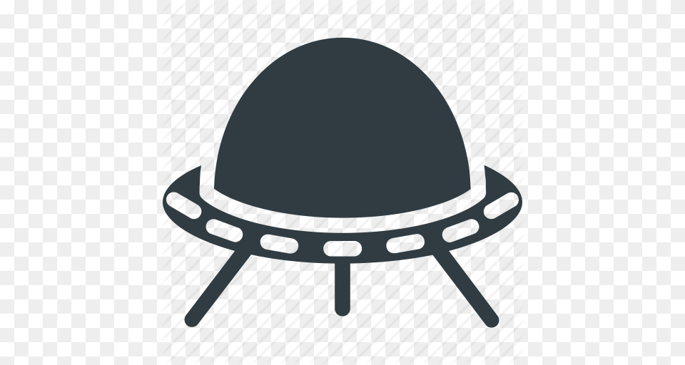 Alien Spaceship Flying Saucer Spacecraft Spaceship Ufo Icon, Clothing, Hardhat, Helmet, Hat Png Image