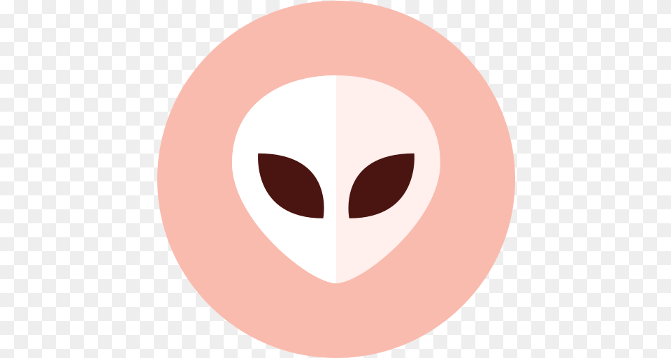 Alien Ufo Free Icon Of Kameleon Red Round Dot, Mask, Disk Png Image
