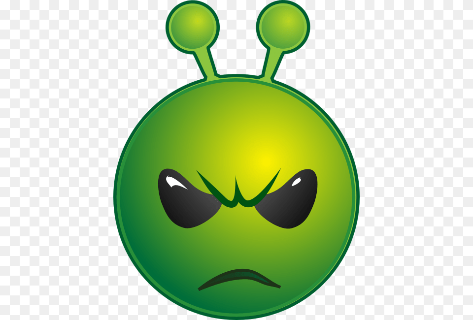 Alien Unhappy Emoticon Green Smiley Angry Furious Sorry For Time Waste, Logo, Disk Free Transparent Png