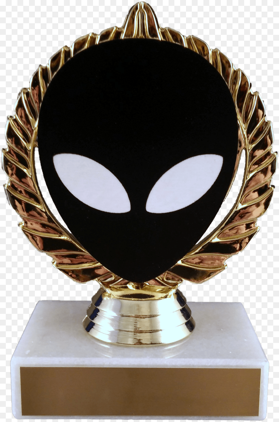 Alien Vector Cut Logo Trophy On Marble Trophy Schoppy Trophy Free Png