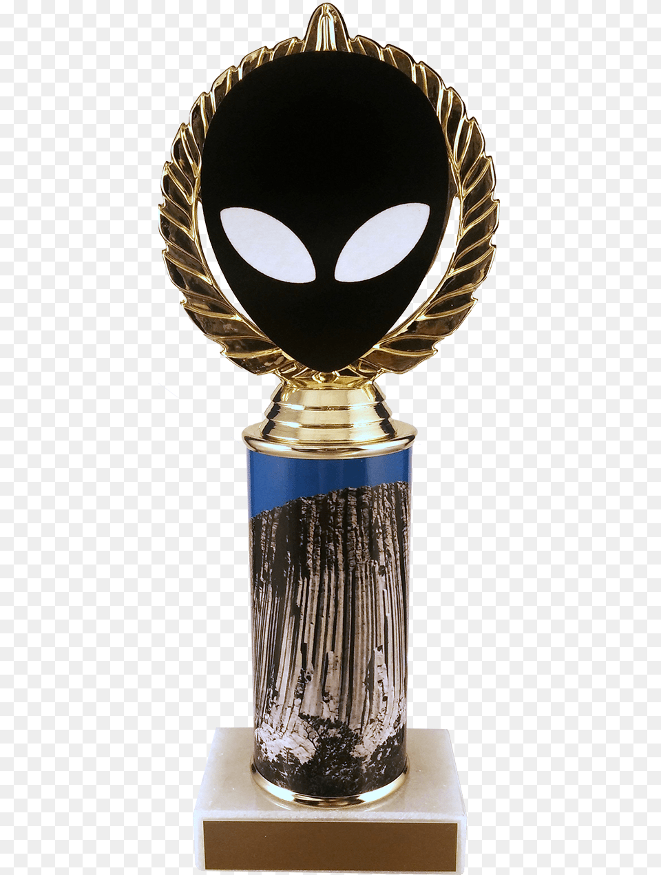 Alien Vector Cut Logo Trophy With Metal Roll Column Png Image