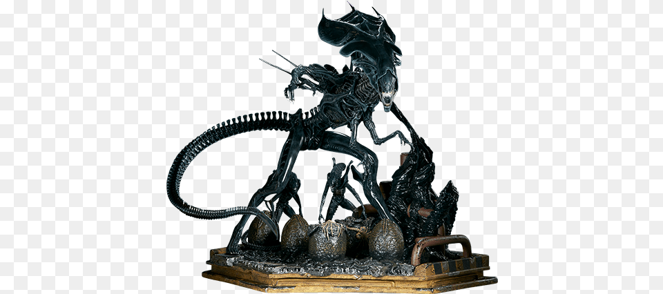 Aliens Alien Queen Maquette By Sideshow Collectibles Sideshow Alien Queen, Bronze, Dragon, Chandelier, Lamp Free Png Download