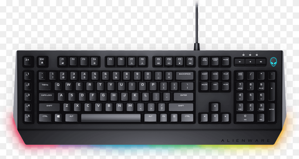 Alienware Advanced Gaming Keyboard, Computer, Computer Hardware, Computer Keyboard, Electronics Png