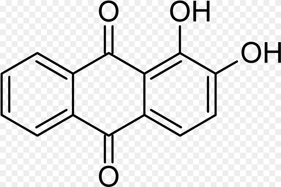 Alizarin Chemical Structure 2 Benzoylbenzoic Acid, Gray Free Png