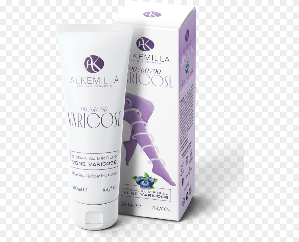 Alkemilla Eco Bio Cosmetic Blueberry Varicose Vein Cream Crema Vene Varicose, Bottle, Lotion, Cosmetics, Shaker Free Png