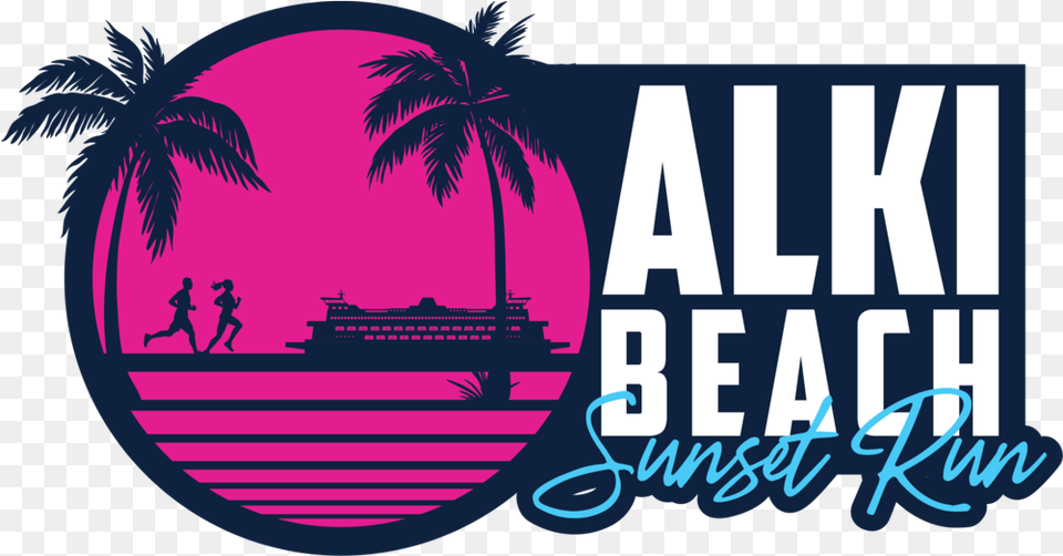 Alki Beach Sunset Run Fizz Events Nw Alki Beach Sunset 5k, Summer, Purple, Tree, Plant Free Png Download