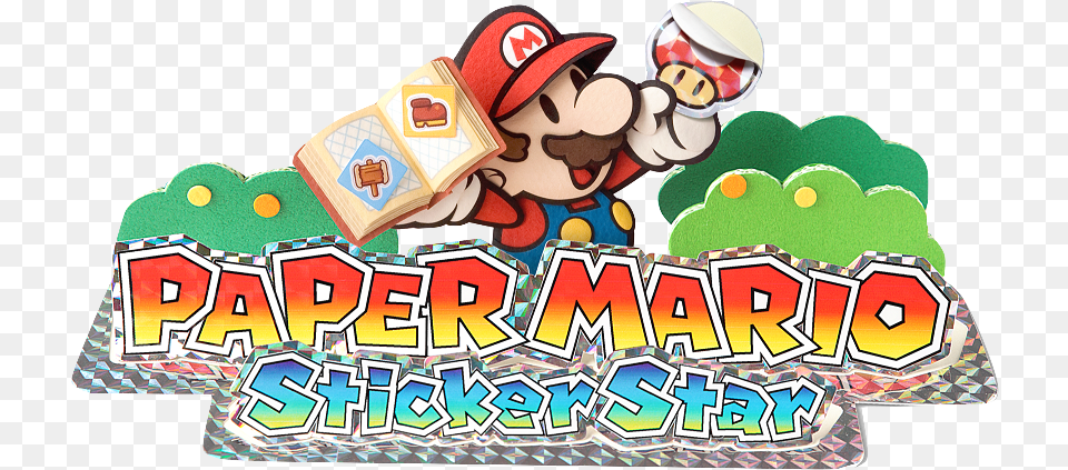 All About The Stickers Paper Mario Nintendo Selects Paper Mario Sticker Star, Game, Super Mario, Birthday Cake, Cake Png