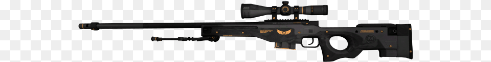 All Black Awp Csgo, Firearm, Gun, Rifle, Weapon Free Png Download