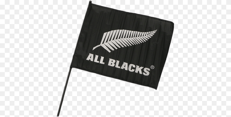 All Blacks Flag On Pole, Text Png Image