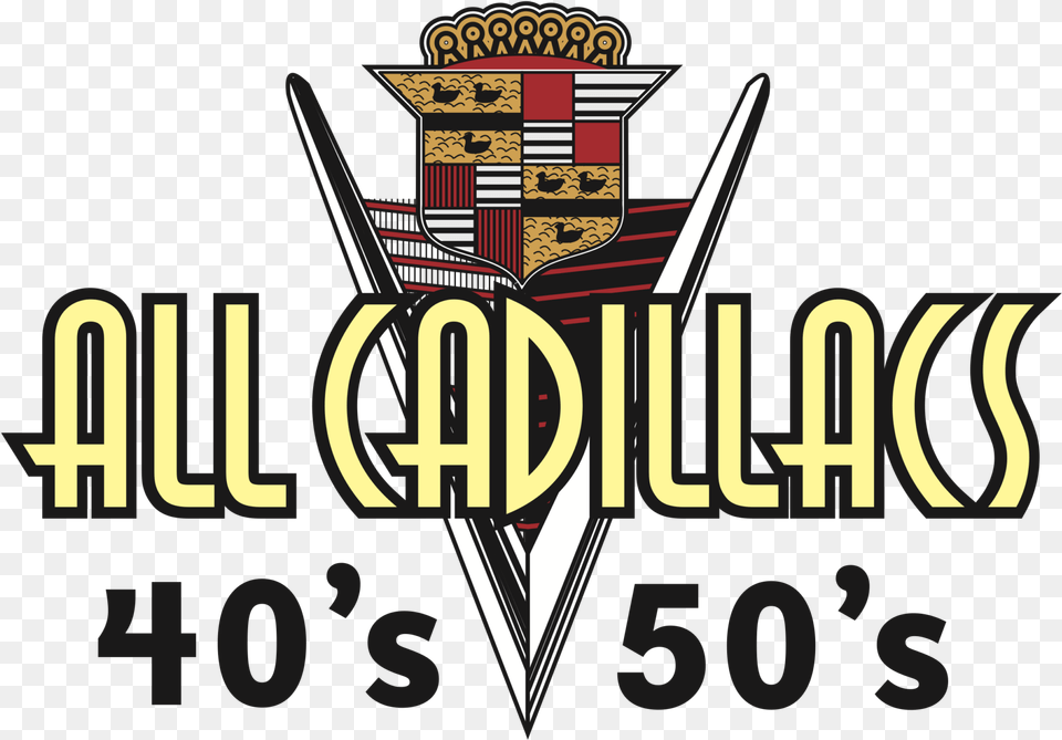 All Cadillacs Of The 40s And 50s, Logo, Badge, Symbol, Emblem Free Png