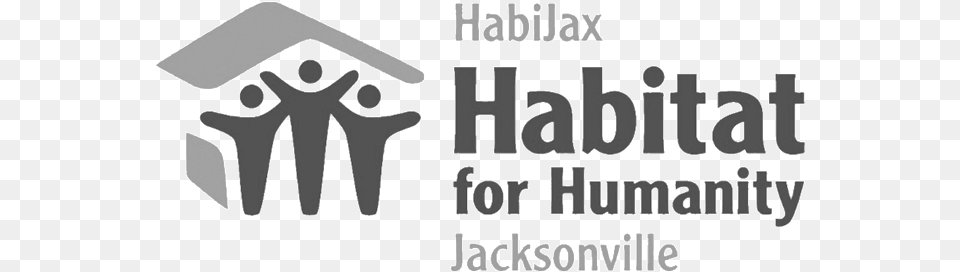 All Client Logos Bw 0021 Habitat Jax Habitat For Humanity Australia Logo, Graduation, People, Person, Outdoors Free Png