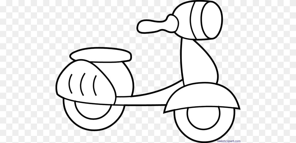 All Clip Art Archives, Transportation, Vehicle, Motorcycle, Scooter Free Png