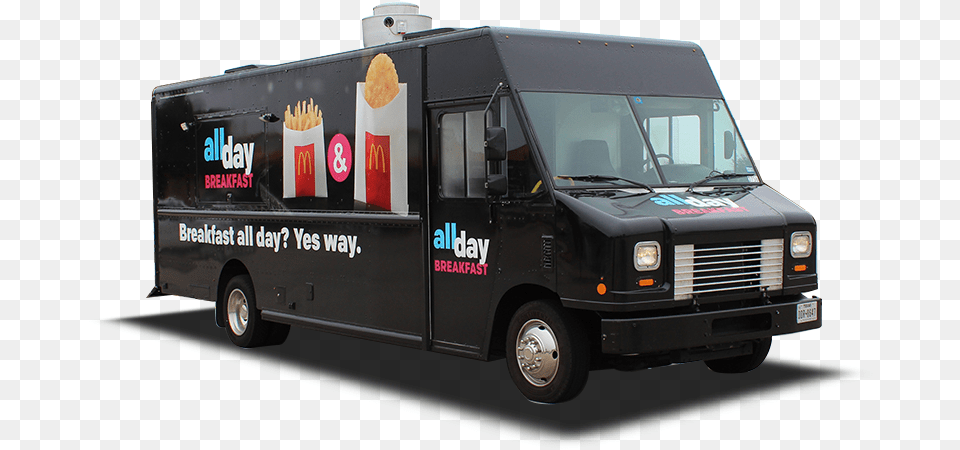 All Day Breakfast Fry Truck Breakfast, Transportation, Vehicle, Moving Van, Van Png Image