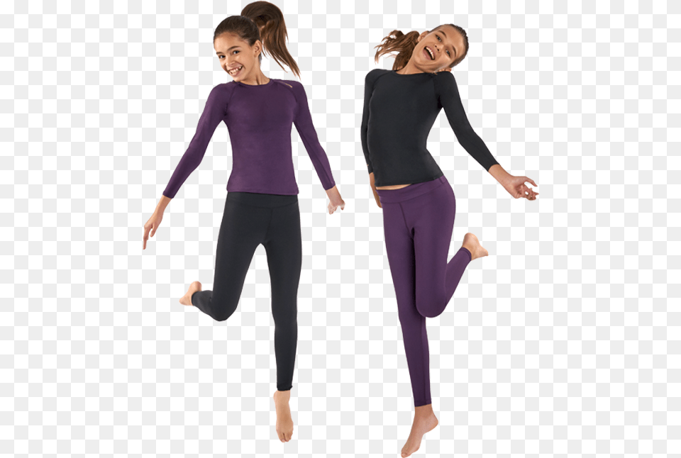 All Day Comfort Compression Wear Girls, Adult, Clothing, Female, Long Sleeve Png Image