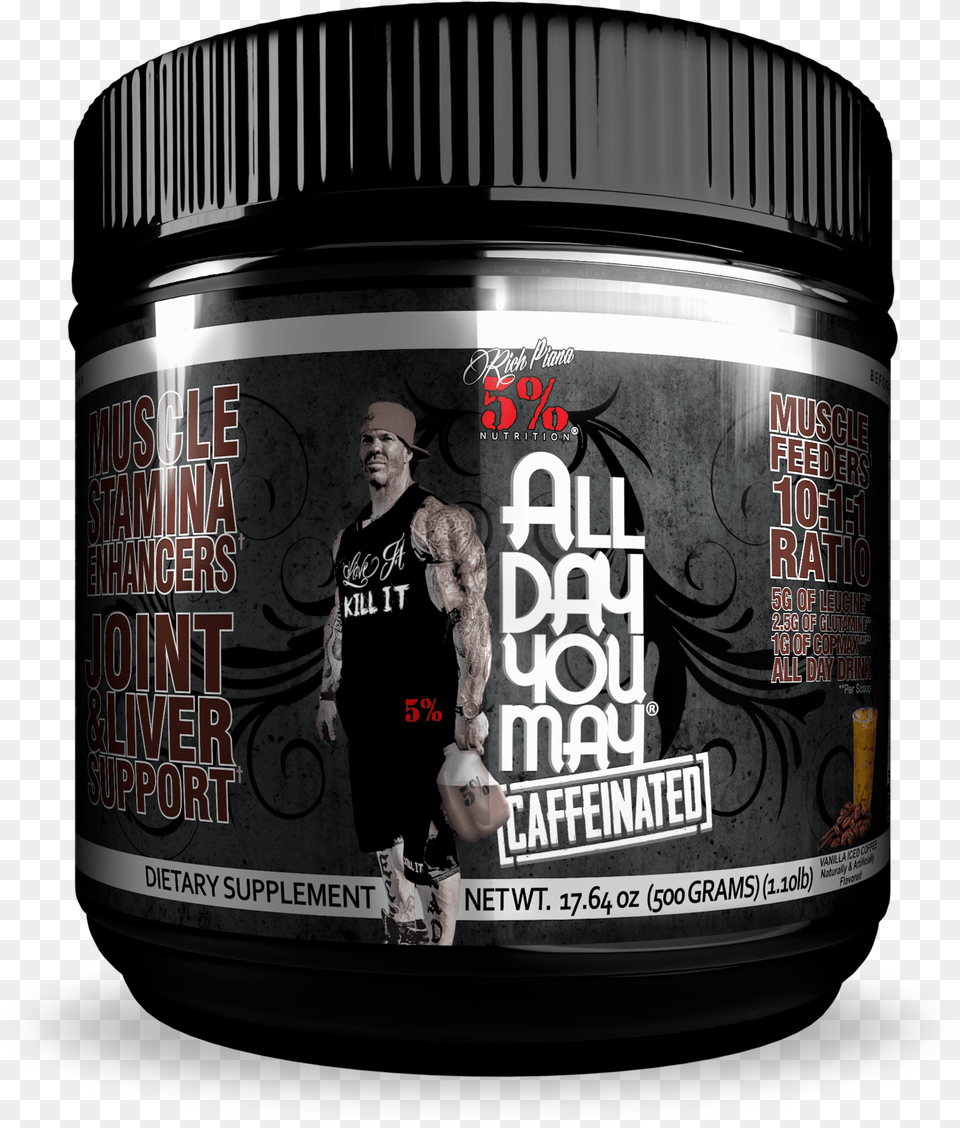 All Day You May Caffeinated 5 All Day You May Amino Acid, Adult, Male, Man, Person Free Transparent Png