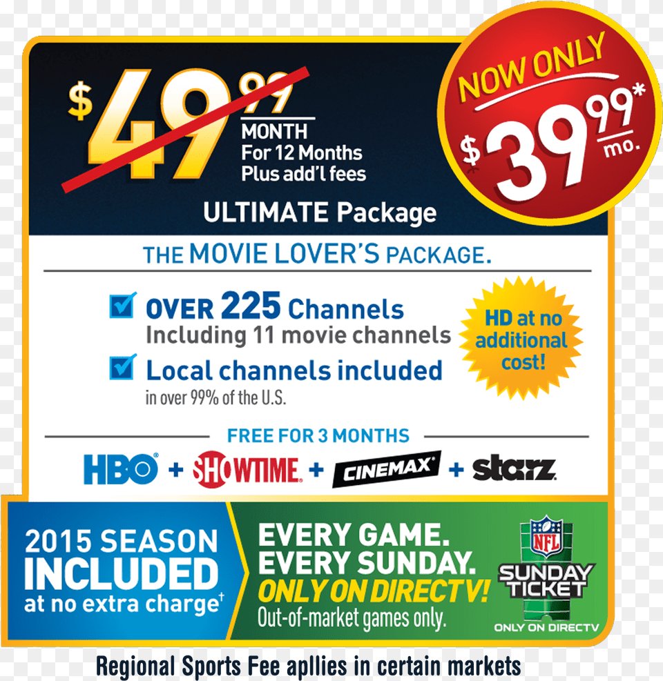 All Directv Offers Require 24 Month Agreement Showtime, Advertisement, Poster Free Png Download