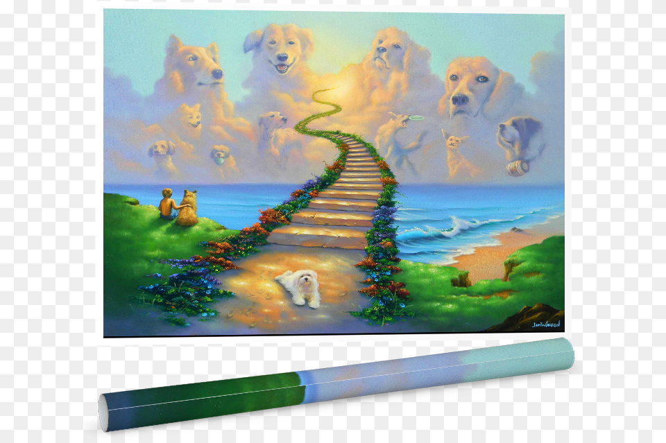 All Dogs Go To Heaven Poster, Art, Painting, Nature, Water Png Image