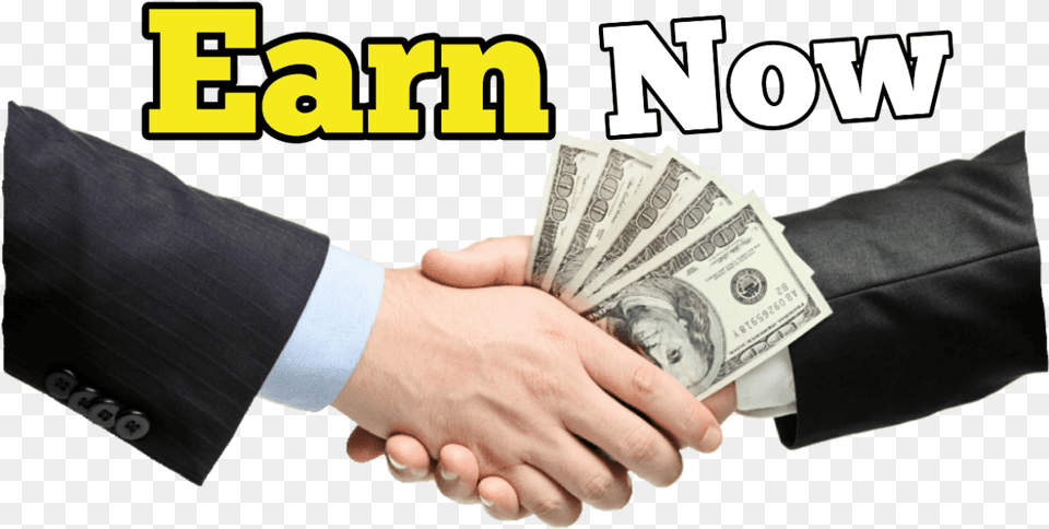 All Earning Tips Hand Shake With Money, Body Part, Person, Baby, Face Free Png Download