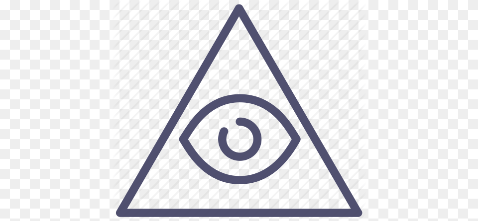 All Eye Pyramid Seeing Icon, Triangle Free Png Download