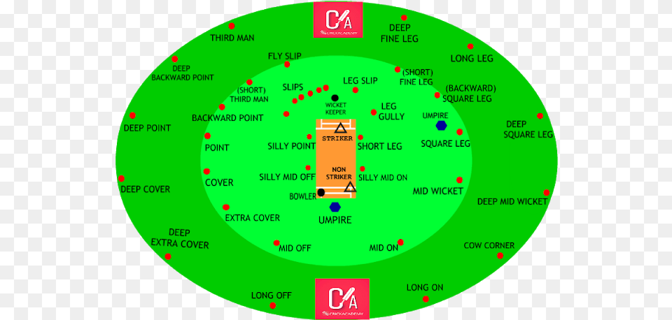 All Fielding Positions In Cricket, Disk, Sphere Free Png Download