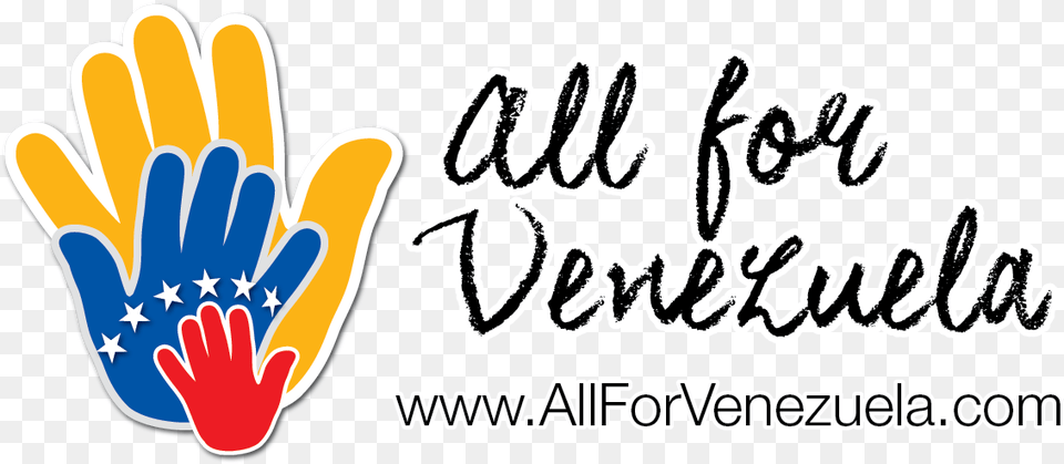 All For Venezuela Logo Out 02 Donate Money To Venezuela, Clothing, Glove, Dynamite, Weapon Png Image