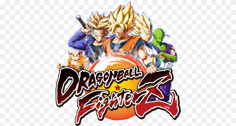 All Games Delta Dragon Ball Fighterz Yamcha Tien And Dragonball Fighterz Logo, Book, Comics, Publication, Baby Free Transparent Png